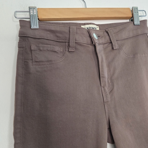 L'Agence brown skinny jeans classic stretchy fall Equestrian Preppy - Picture 3 of 9